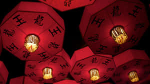 Red Lantern Festival Lights Wallpaper