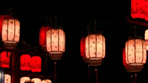 Red Lantern Festival Lights Wallpaper