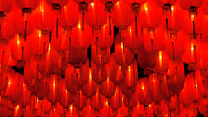 Red Lantern Festival Lights Wallpaper