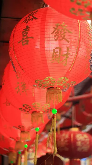 Red Lanterns For Spring Festival Wallpaper