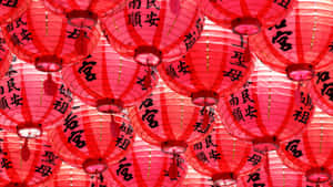 Red Lanterns For Spring Festival Wallpaper