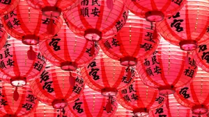 Red Lanterns For Spring Festival Wallpaper