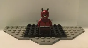Red Lego Villain Figure Wallpaper