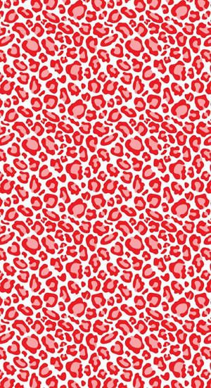 Red Leopard Print Wallpaper