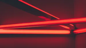 Red Light Tubes In Led 4k Wallpaper