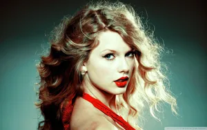 Red Lipstick Glamour Portrait Wallpaper