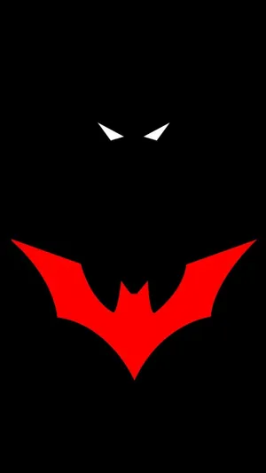Red Logo Of Batman Dark Iphone Wallpaper