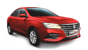 Red M G5 Sedan Profile View Wallpaper