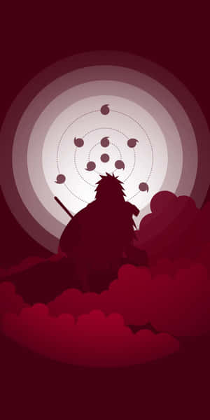 Red Madara Rinne Sharingan Vector Iphone Wallpaper