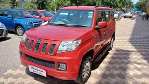 Red Mahindra T U V300 On Display Wallpaper