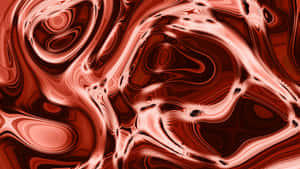 Red Marbleized Abstract Texture Wallpaper