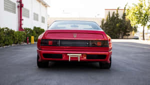 Red Maserati Shamal Rear View Wallpaper