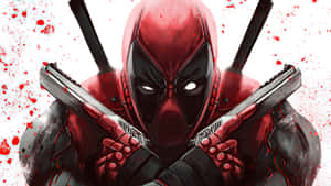 Red Masked Antihero Armedand Ready Wallpaper