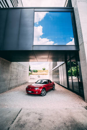 Red Mazda Mx-5 Car Wallpaper