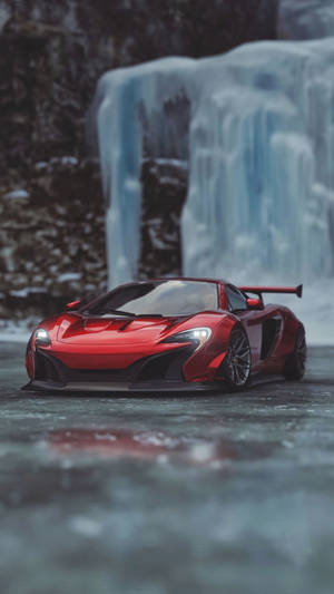 Red Mclaren 650s Sports Car Wallpaper