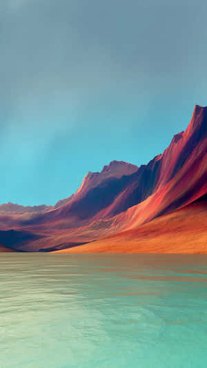 Red Mountain Nature Android Hd Wallpaper