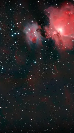 Red Nebula In Universe Iphone Wallpaper