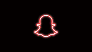 Red Neon Snapchat Logo Wallpaper