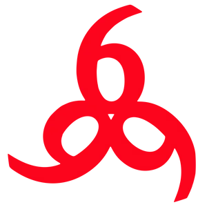 Red Number Triskelion Wallpaper
