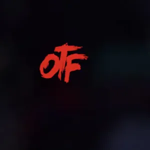 Red O T F Graffiti Style Logoon Black Background Wallpaper