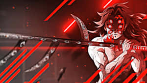 Red Oni Demon Slayer Anime Artwork Wallpaper