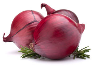 Red Onions And Rosemary Cuttings Wallpaper