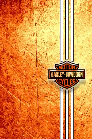 Red-orange Harley Davidson Mobile Wallpaper