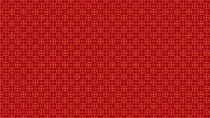 Red Oriental Pattern Design Wallpaper