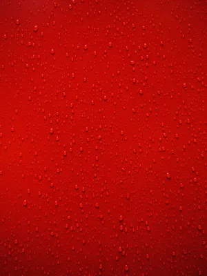 Red Raindrops Aesthetic Pattern Wallpaper