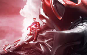 Red Ranger Heroic Pose Wallpaper