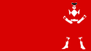 Red Ranger Minimalist Artwork Wallpaper