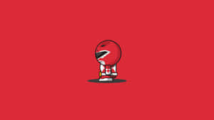 Red Ranger Minimalist Artwork Wallpaper