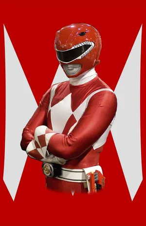 Red Ranger Power Pose Wallpaper