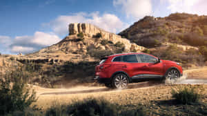 Red Renault Kadjar Offroad Adventure Wallpaper
