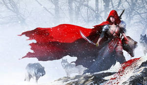 Red Riding Hood Fighting Coolest Desktop Wallpaper