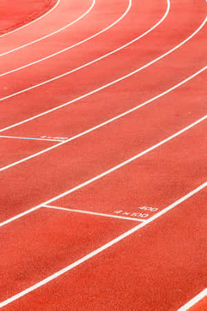 Red Running Track Lines Wallpaper