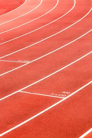 Red Running Track Lines Wallpaper