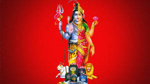 Red Shankar Bhagwan Wallpaper