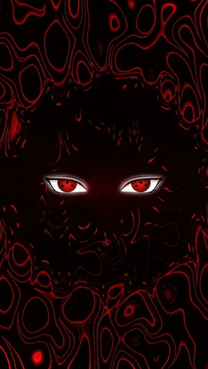 Red Sharingan Eyes Dark Abstract Background Wallpaper