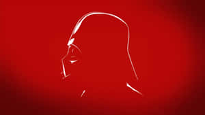 Red Silhouette Darth Vader Wallpaper