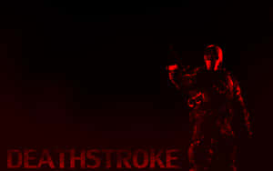Red Silhouette Deathstroke Wallpaper Wallpaper