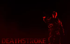 Red Silhouette Deathstroke Wallpaper Wallpaper
