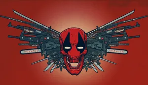 Red Skull Arsenal Artwork Wallpaper