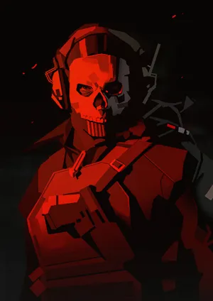 Red Skull Soldier Artwork Wallpaper