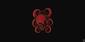 Red Skull Tentacles Wallpaper