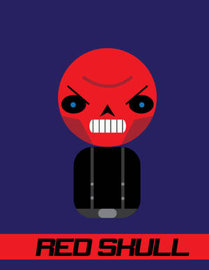 Red Skull Vector Art Wallpaper