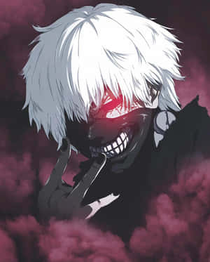 Red Smoke Kaneki Pfp Wallpaper