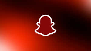 Red Snapchat Logo Design Wallpaper