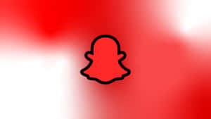Red Snapchat Logo Design Wallpaper