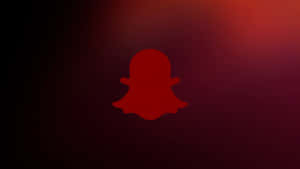 Red Snapchat Logo Design Wallpaper